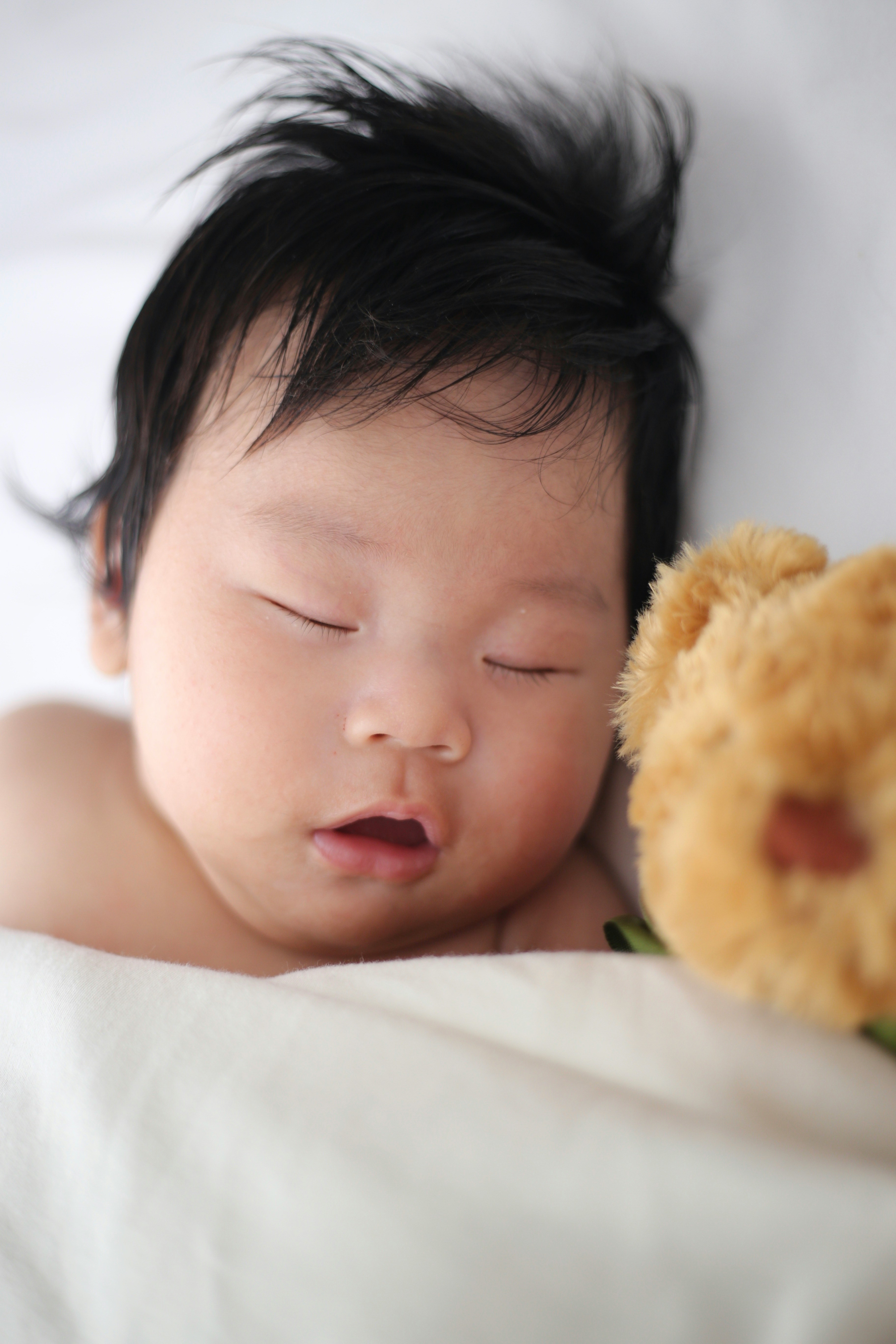 Sleeping newborn baby
